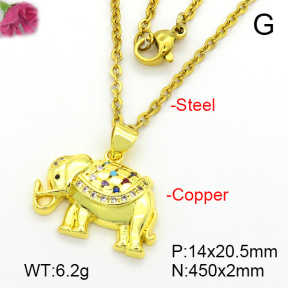 Fashion Copper Necklace  F7N401604aajl-L024