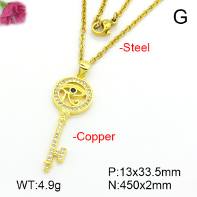 Fashion Copper Necklace  F7N401607aajl-L024