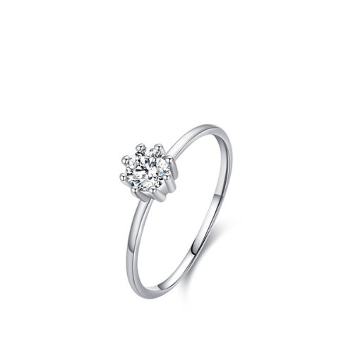 925 Silver Ring  Weight:0.8g  Size:1mm,Main Stone:4mm  5#--9#  JR1201bhil-Y08  RHR1157