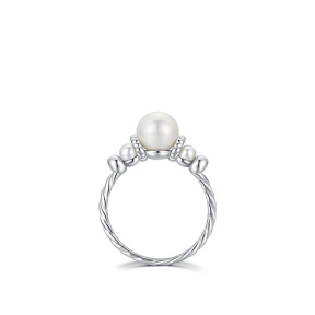 925 Silver Ring  Weight:2.68g  Size:Shell Pearl:7.2mm  5#--9#  JR1205aipm-Y08  RHR1163