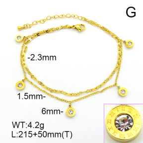 Stainless Steel Anklets  7A9000276vhhl-669
