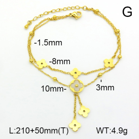 Stainless Steel Anklets  7A9000280bhva-669