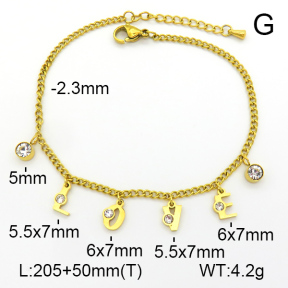 Stainless Steel Anklets  7A9000281bvpl-669