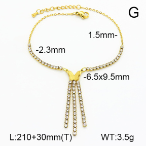 Stainless Steel Anklets  7A9000282bhva-669