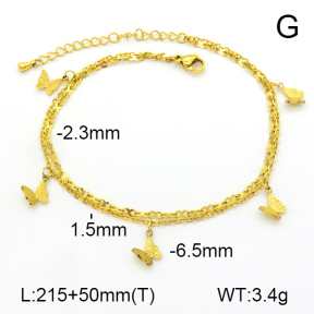 Stainless Steel Anklets  7A9000283bhva-669