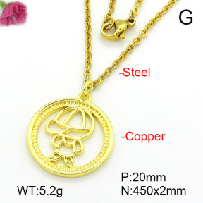 Fashion Copper Necklace  F7N200029aaha-L035