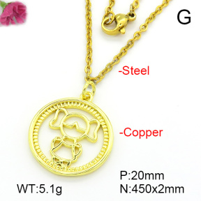 Fashion Copper Necklace  F7N200030aaha-L035