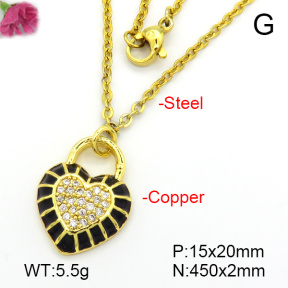 Fashion Copper Necklace  F7N300412aaij-L035