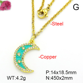 Fashion Copper Necklace  F7N300426vail-L035
