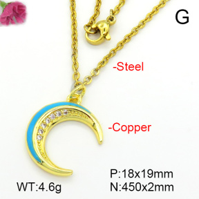 Fashion Copper Necklace  F7N300427aahn-L035