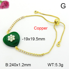 Fashion Copper Bracelet  F7B401306bbml-L024