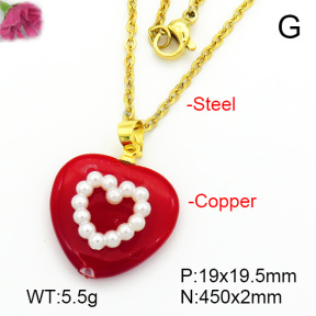 Fashion Copper Necklace  F7N300446aajl-L024