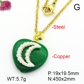 Fashion Copper Necklace  F7N300453aajl-L024