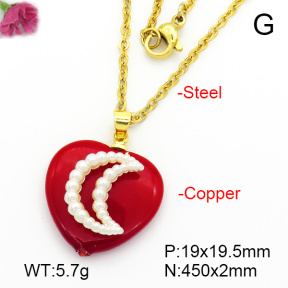 Fashion Copper Necklace  F7N300454aajl-L024
