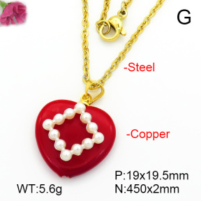 Fashion Copper Necklace  F7N300462aajl-L024