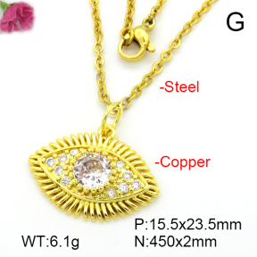 Fashion Copper Necklace  F7N401742aajn-L024