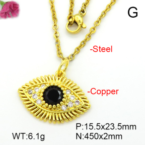 Fashion Copper Necklace  F7N401743aajn-L024
