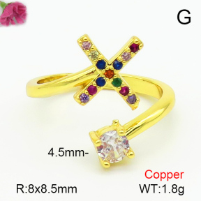 Fashion Copper Ring  F7R400712aajn-L024