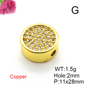 Fashion Copper Accessories  Micro Pave Cubic Zirconia  XFF01052vail-L017