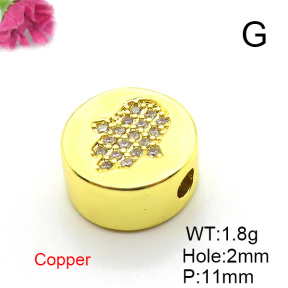 Fashion Copper Accessories  Micro Pave Cubic Zirconia  XFF01073vail-L017