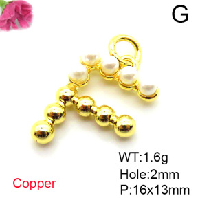 Fashion Copper Pendant  Plastic Imitation Pearls  XFPC05333aajl-L017