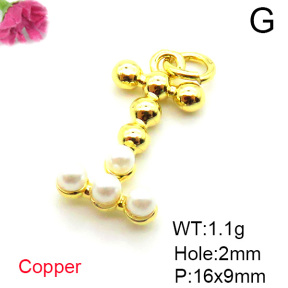 Fashion Copper Pendant  Plastic Imitation Pearls  XFPC05339aajl-L017