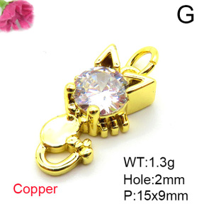 Fashion Copper Pendant  Cubic Zirconia  XFPC05376vaia-L017