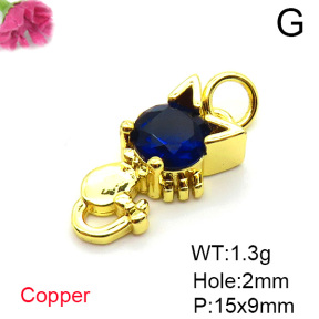 Fashion Copper Pendant  Cubic Zirconia  XFPC05379vaia-L017