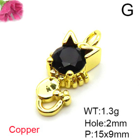 Fashion Copper Pendant  Cubic Zirconia  XFPC05382vaia-L017