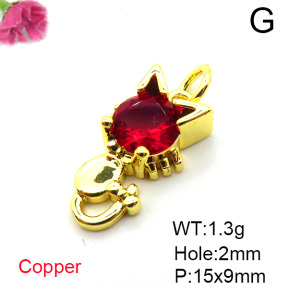 Fashion Copper Pendant  Cubic Zirconia  XFPC05388vaia-L017