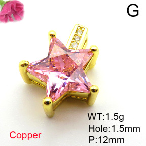 Fashion Copper Pendant  Micro Pave Cubic Zirconia  XFPC05436avja-L017
