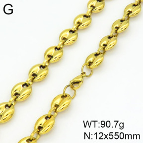 Stainless Steel Necklace  2N2001000vhpl-641