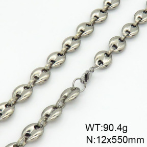 Stainless Steel Necklace  2N2001001bhjl-641