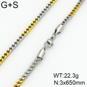 Stainless Steel Necklace  2N2001006bhjl-641