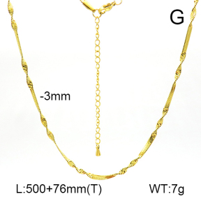 Stainless Steel Necklace  7N2000461ablh-G028