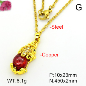 Fashion Copper Necklace  F7N401745aajl-L003