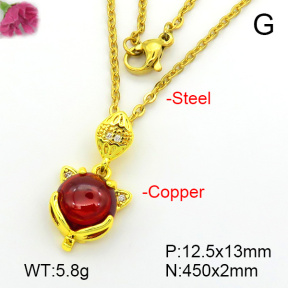 Fashion Copper Necklace  F7N401746aajl-L003