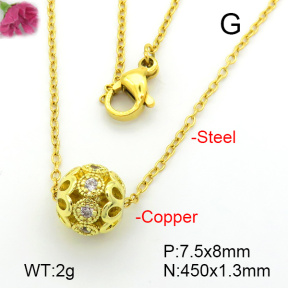 Fashion Copper Necklace  F7N401754vail-L003