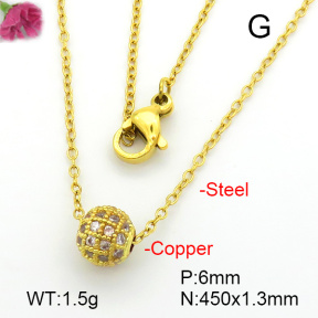 Fashion Copper Necklace  F7N401755aahm-L003