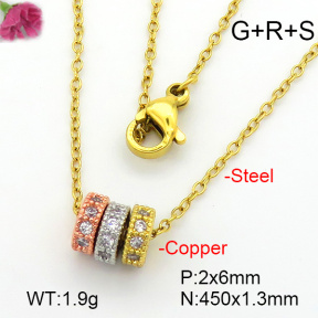 Fashion Copper Necklace  F7N401762aajp-L003