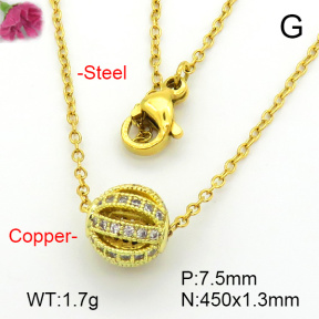 Fashion Copper Necklace  F7N401763aaio-L003