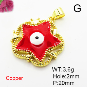 Fashion Copper Pendant  XFPC05497aajl-L024