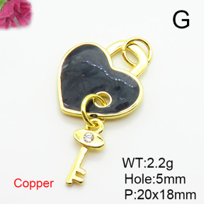 Fashion Copper Pendant  XFPC05542avja-L024
