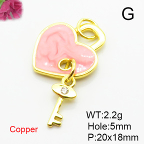 Fashion Copper Pendant  XFPC05544avja-L024