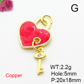 Fashion Copper Pendant  XFPC05546avja-L024