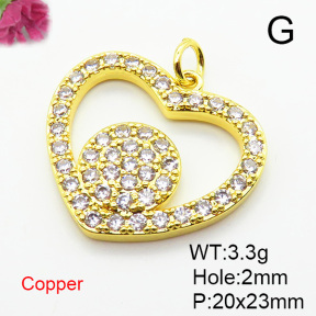 Fashion Copper Pendant  XFPC05548baka-L024