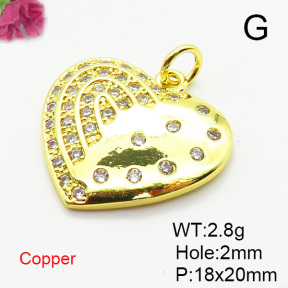 Fashion Copper Pendant  XFPC05569aajl-L024