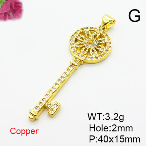 Fashion Copper Pendant  XFPC05604baka-L024