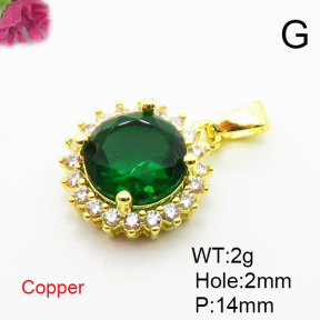 Fashion Copper Pendant  XFPC05617aajl-L024
