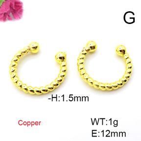 Fashion Copper Earrings  F6E200142avja-L024